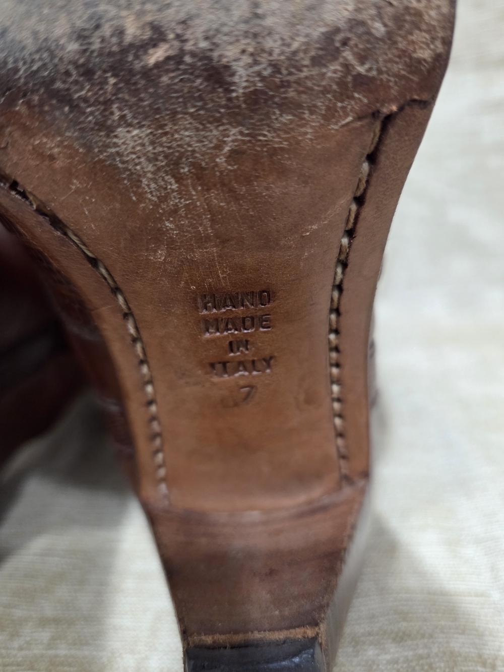Vintage Tanino Crisci Brown Leather & Lizard Western Boots Womens Size 7 - Picture 11 of 12